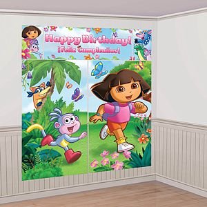 Dora The Explorer Giant Scene Setter Wall Decorating Kit